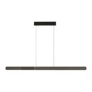 Moderne Pendelleuchte ADRIANA ROUND von Paul Neuhaus in schwarzem Design, seitliche Perspektive