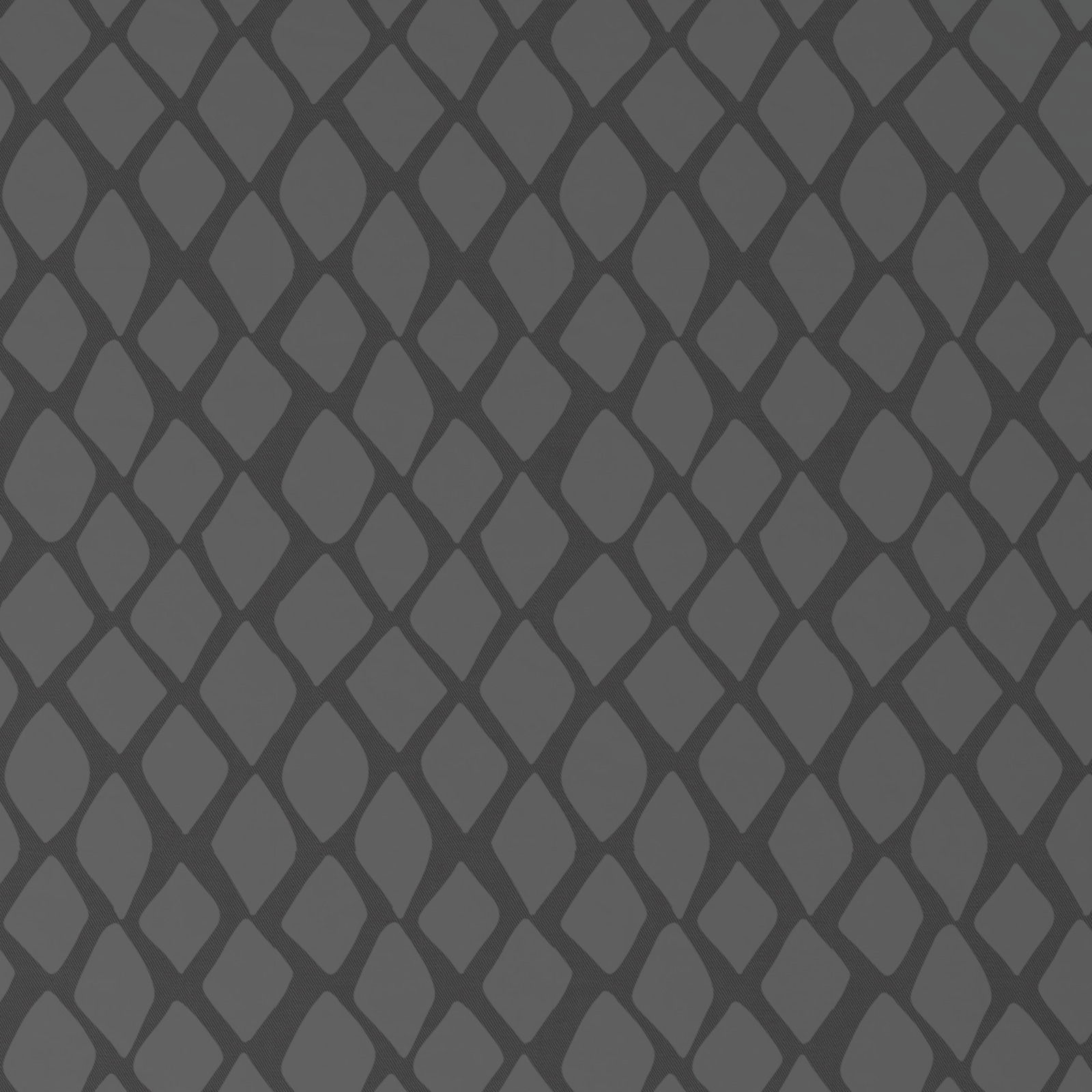 Dunkelgraue Wendebettwäsche mit geometrischem Rautenmuster, Draufsicht