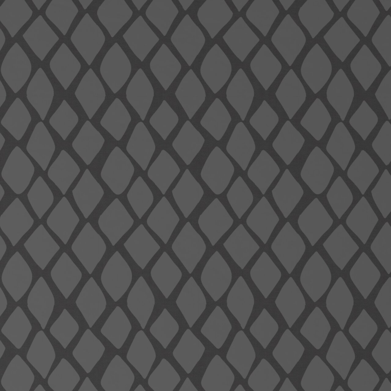 Dunkelgraue Wendebettwäsche mit geometrischem Rautenmuster, Draufsicht