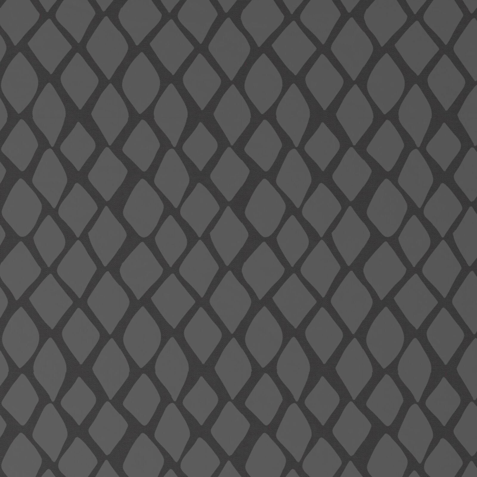 Dunkelgraue Wendebettwäsche mit geometrischem Rautenmuster, Draufsicht