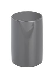 Grauer Keramik Zahnputzbecher Polaris, frontal fotografiert.