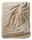 Beige gefaltete Decke von Tom Tailor, aus weichem Material mit sichtbarer Struktur, Draufsicht.