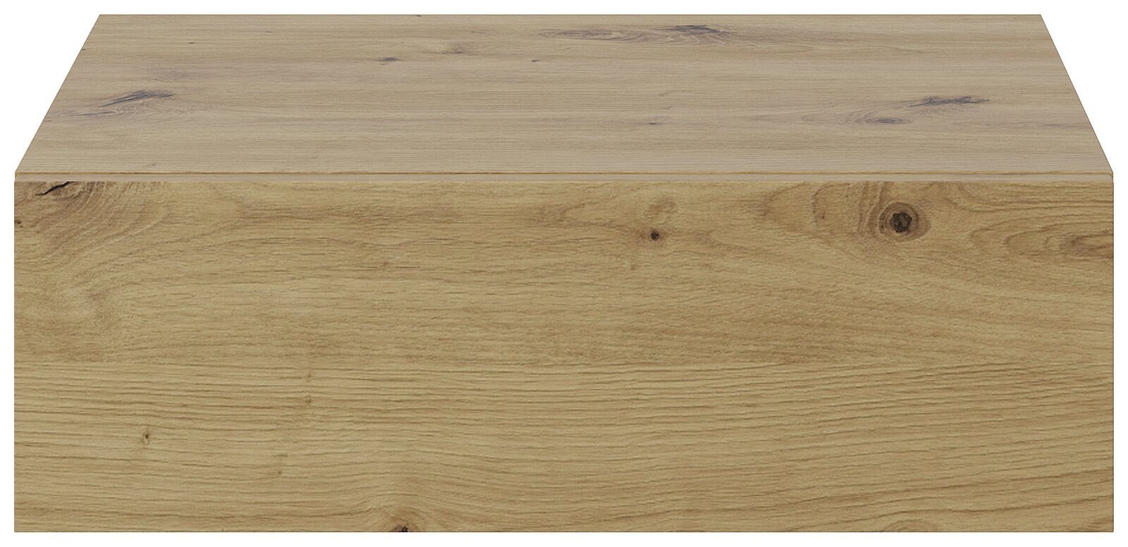 Hängekonsole aus Holz in Frontansicht