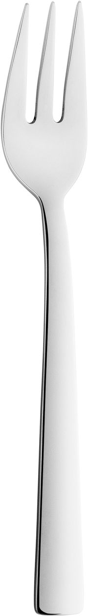 Silberne Gabel aus der King Besteckserie, dreizinkig, in Frontalansicht