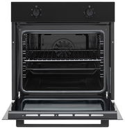 Einbaubackofen mit geöffneter Tür, Frontansicht