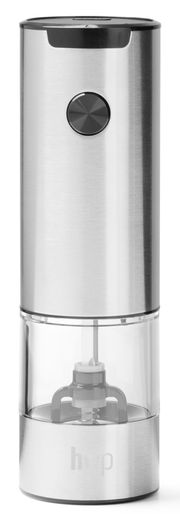 Elektrische Salz- und Pfeffermühle aus Edelstahl, Vorderansicht