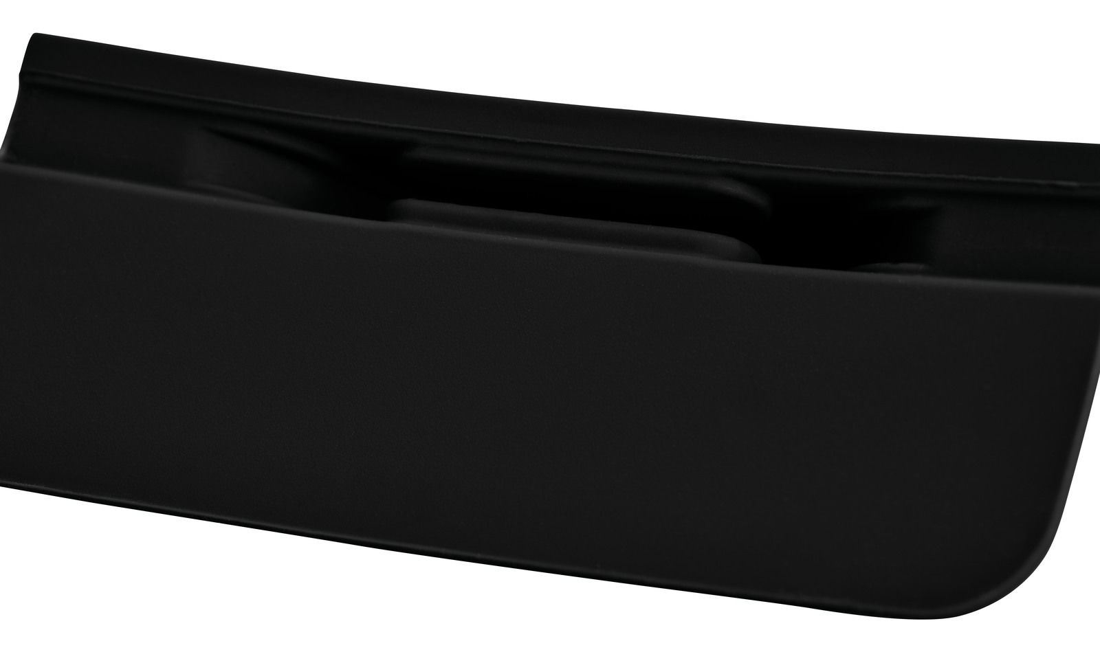 Nahaufnahme eines rechteckigen, grauen Silikongriffs aus seitlicher Perspektive