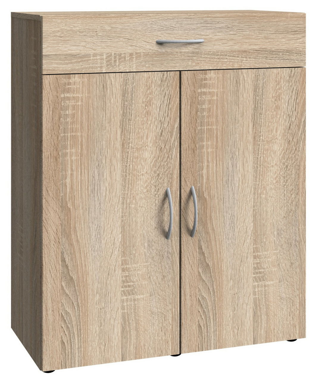 XORA Schuhschrank MULTIRAUMKONZEPT Schuhschrank aus Holz mit zwei Türen und einer Schublade, frontal betrachtet