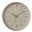 BHP Wanduhr  Moderne Wanduhr mit radialem Design und silbernen Zeigern, frontal abgebildet.
