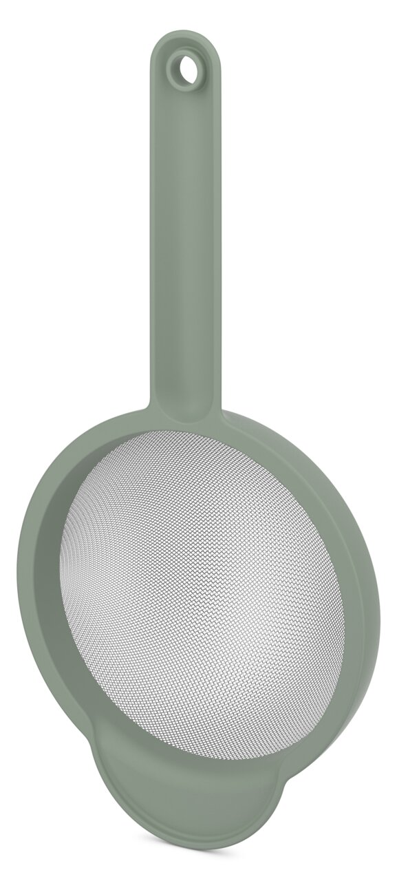 Mepal Sieb CHEF IT Grünes Küchensieb mit langem Griff, Draufsicht