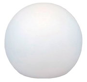 Kugelleuchte BULY 50, weiße Kugelform, frontale Ansicht