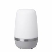 LED Outdoor Leuchte -SPIRIT- P, frontalansicht, modernes Design mit weißem Diffusor und grauem Sockel