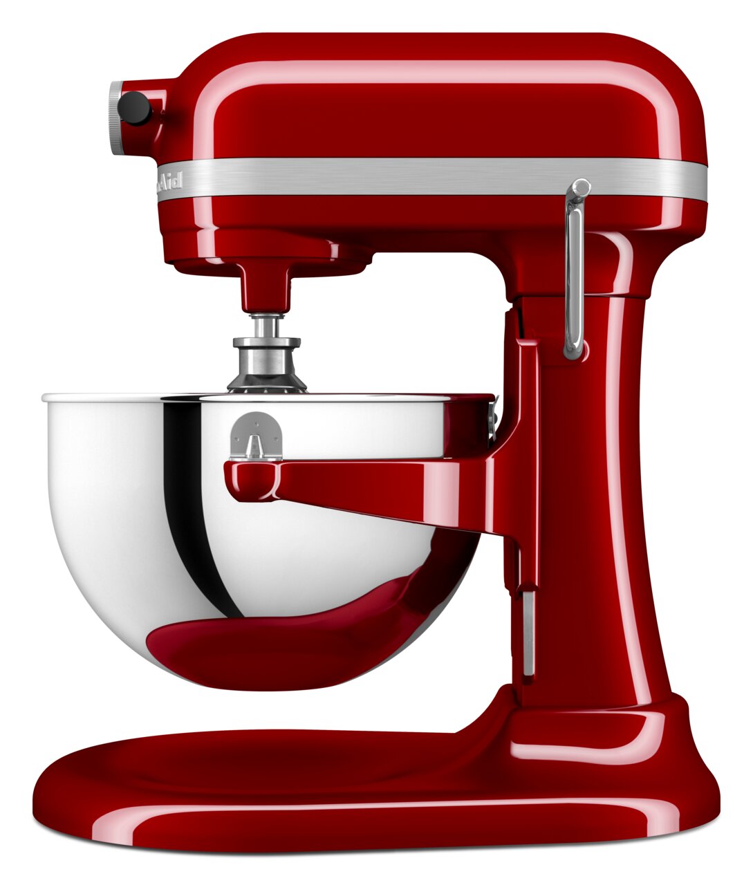 Rote Küchenmaschine Heavy Duty 5,2L, Seitenansicht