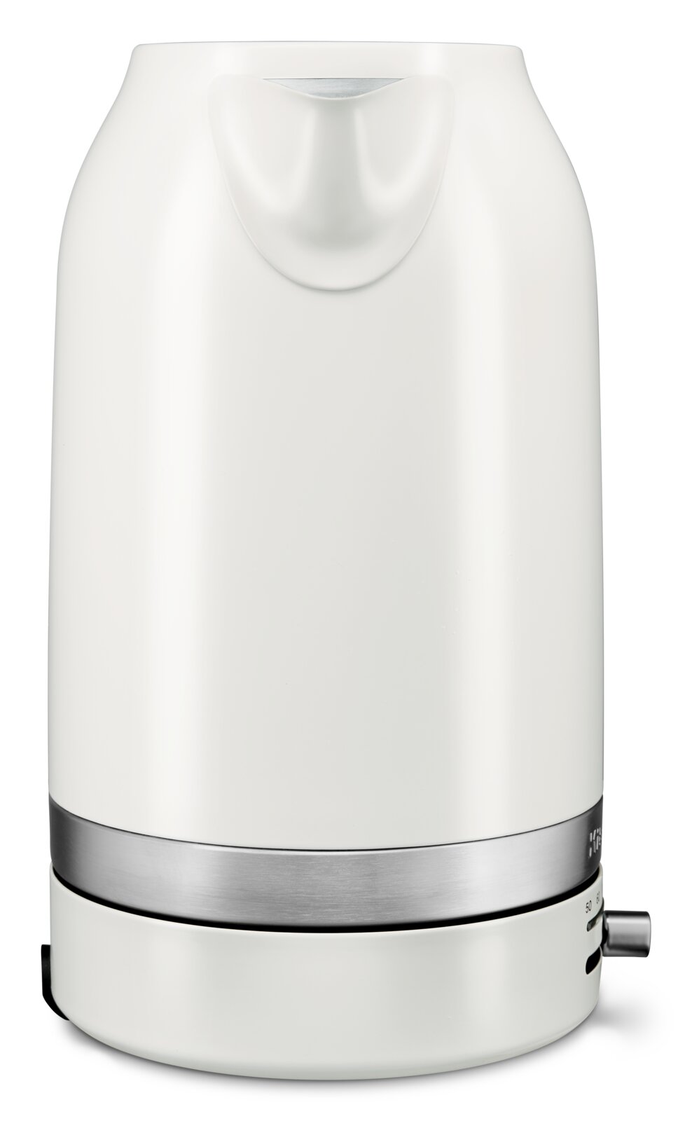 Witte waterkoker met een inhoud van 1,7 liter, vooraanzicht