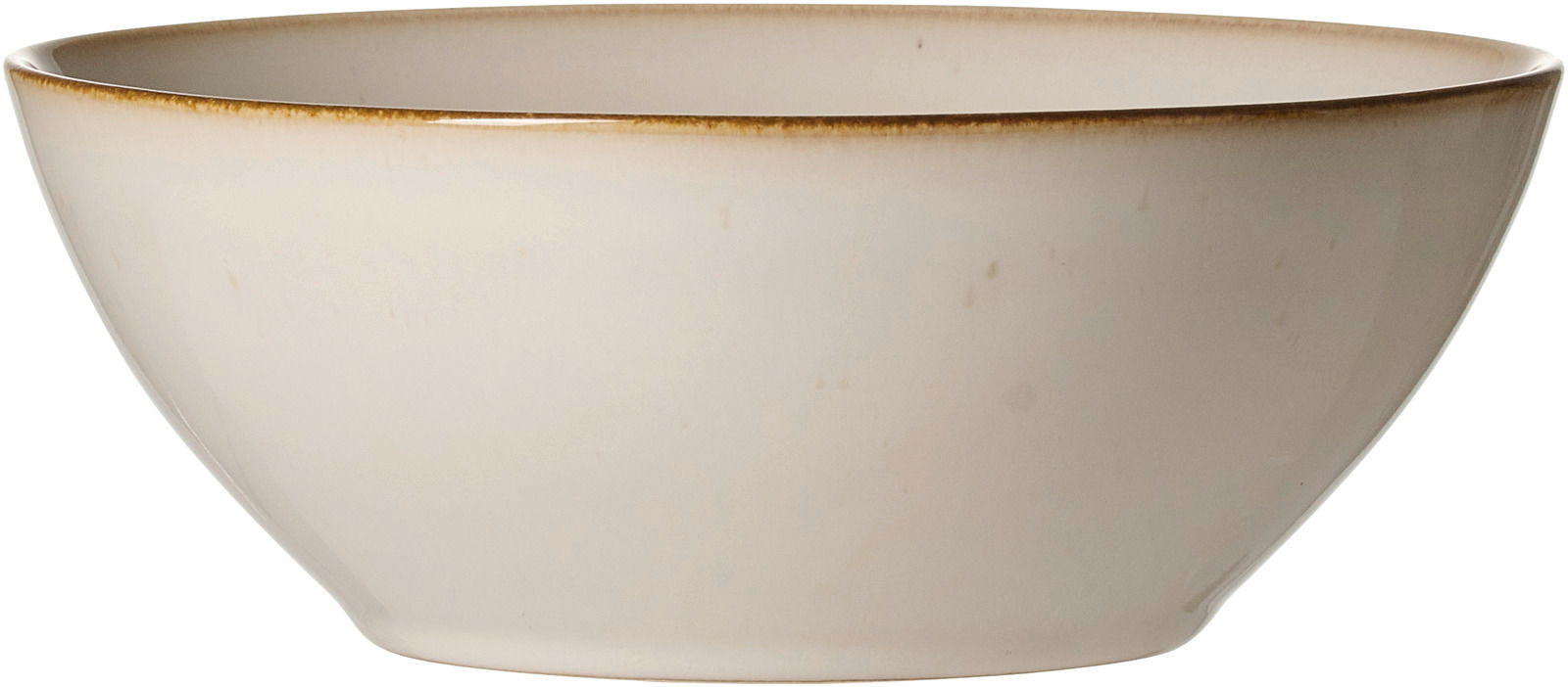 Ritzenhoff & Breker Schale OLIVIA Beige Schale Olivia 19,5 cm, seitliche Perspektive