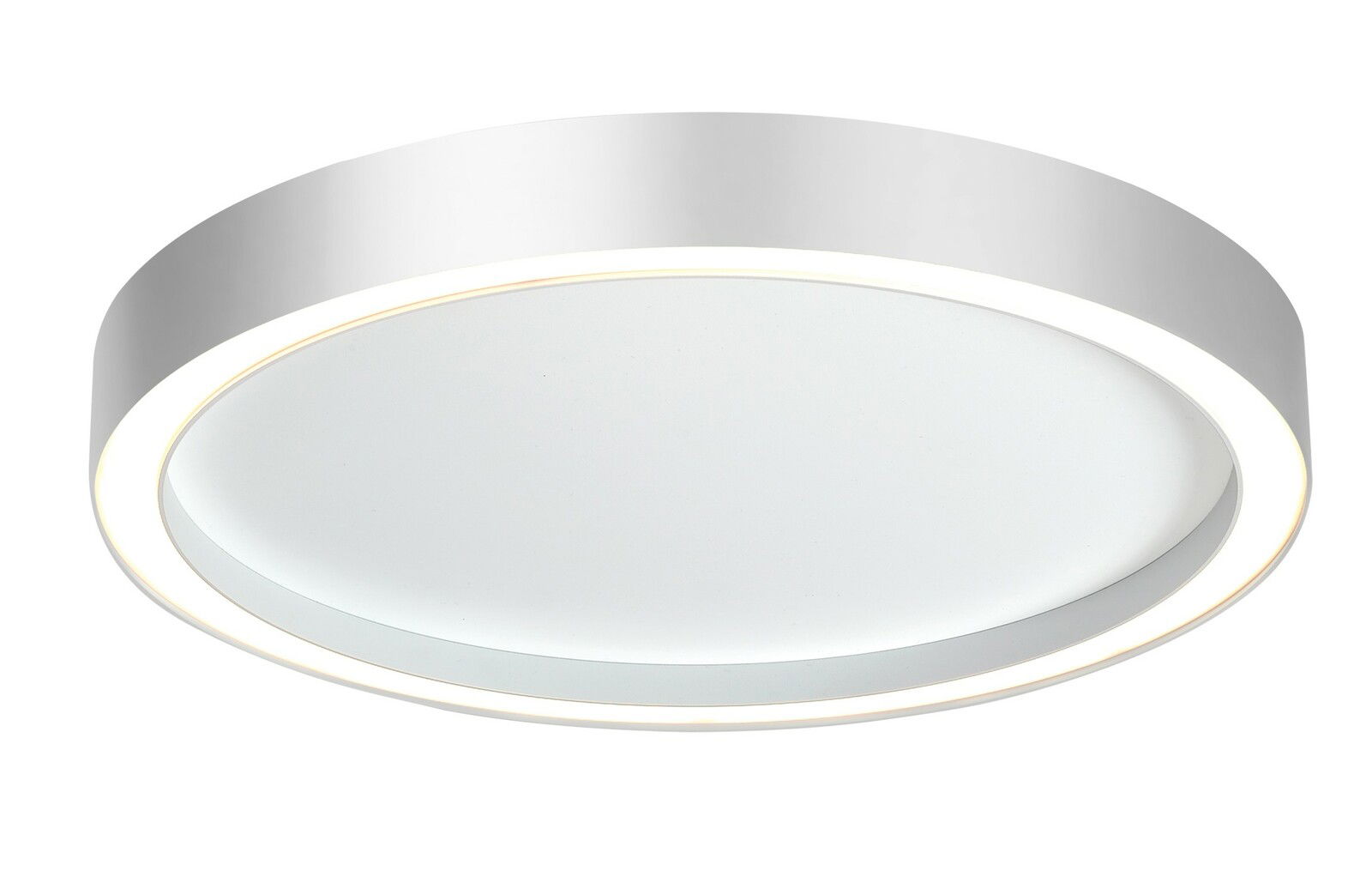 Bopp Deckenleuchte AURA Moderne runde Deckenleuchte AURA in Weiß, seitliche Perspektive