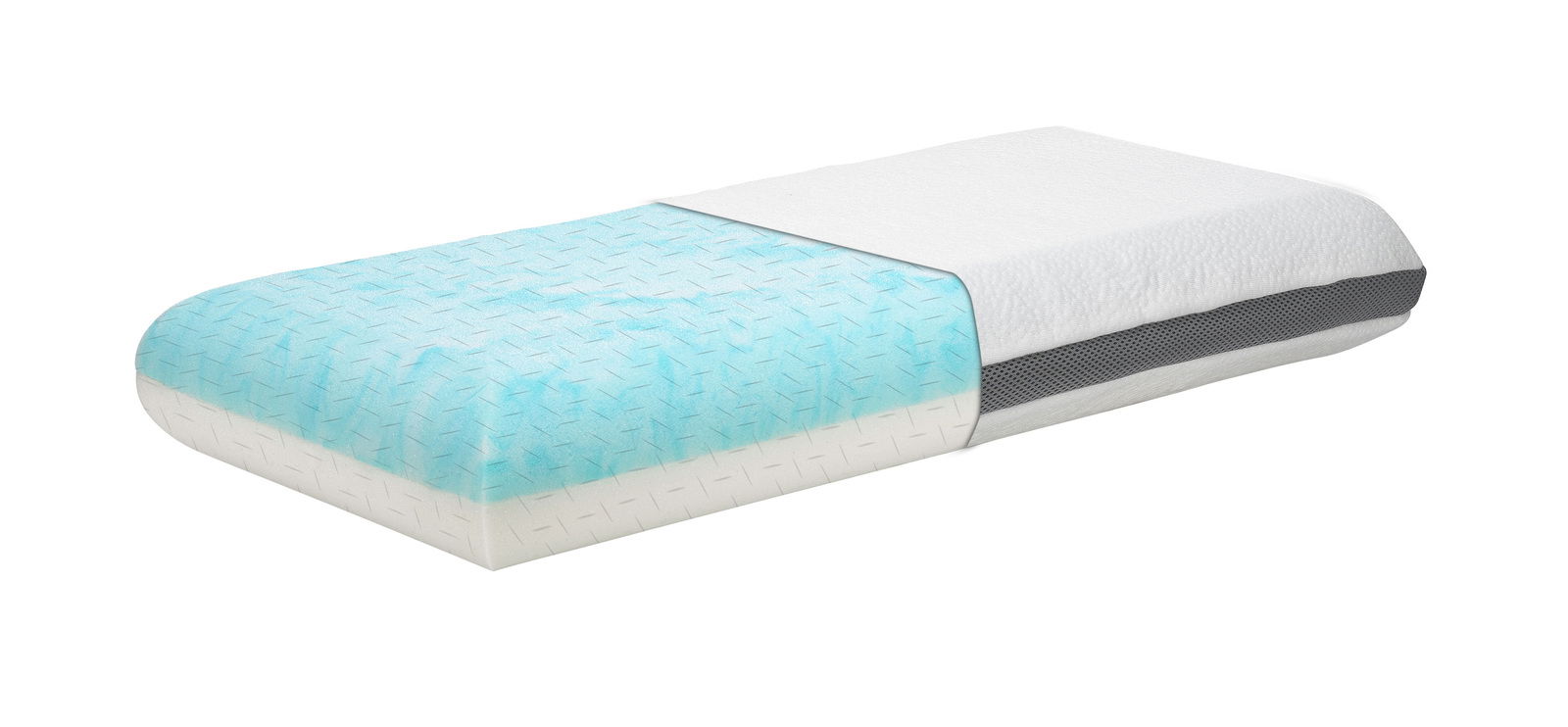 Nackenstützkissen Maxi in seitlicher Perspektive mit abnehmbarem Bezug und mehrschichtigem Design.