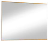 Rechteckiger Spiegel mit Holzrahmen, Frontalansicht
