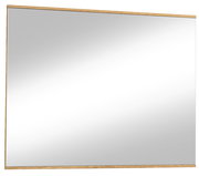 Rechteckiger Spiegel mit Holzrahmen, Frontalansicht