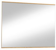 Rechteckiger Spiegel mit Holzrahmen, Frontalansicht
