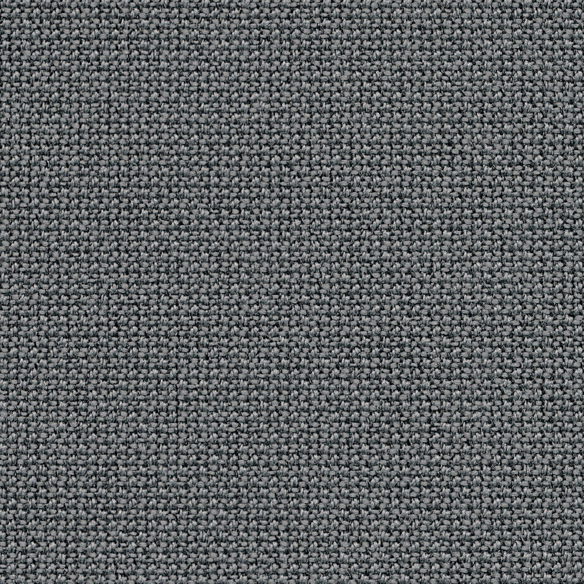 Nahaufnahme eines grauen Stoffmusters, verwendet für einen Drehstuhl.