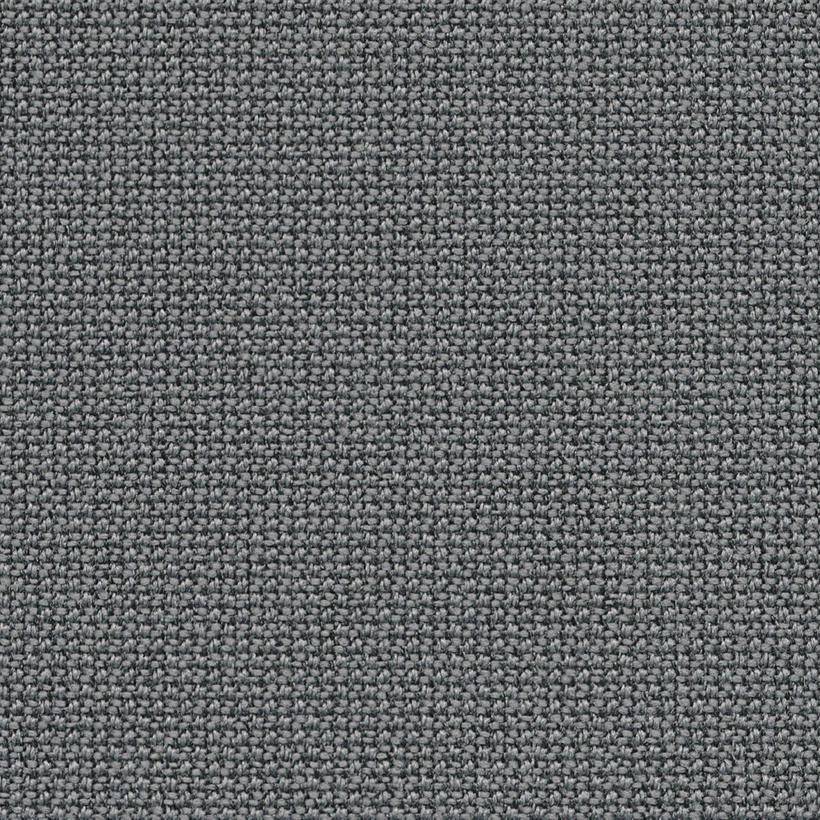 Nahaufnahme eines grauen Stoffmusters, verwendet für einen Drehstuhl.