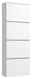 Moderano Hängeschuhschrank LECCO Weißer Hängeschuhschrank mit vier Klappen, seitliche Perspektive