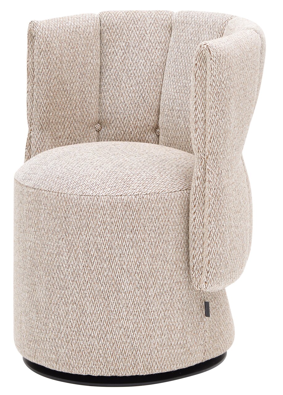 Belluti Sessel Mini CAL 1192 CORI Beiger Sessel Mini mit strukturiertem Stoffbezug, Vorderansicht