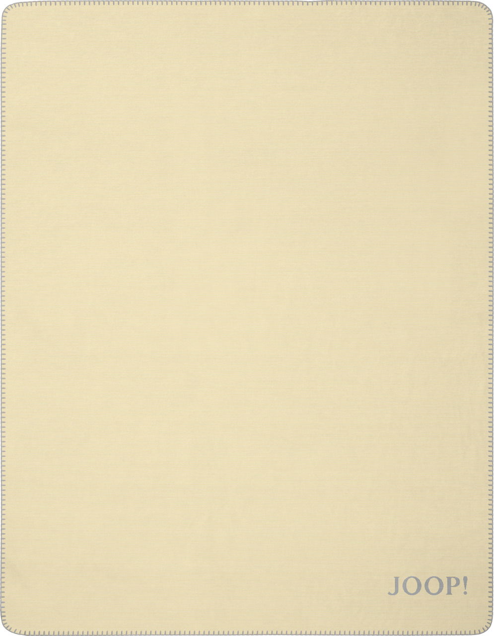 JOOP! Decke DOUBLEFACE Beige Decke mit JOOP! Logo, Draufsicht