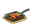 KÜCHENPROFI BBQ Grillpfanne mit Holzbrett  BBQ Grillpfanne mit Holzbrett, gefüllt mit gegrilltem Fleisch und Gemüse, seitliche Perspektive