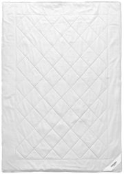 Sommerbettdecke 155x220 cm, weiße Steppdecke in Draufsicht