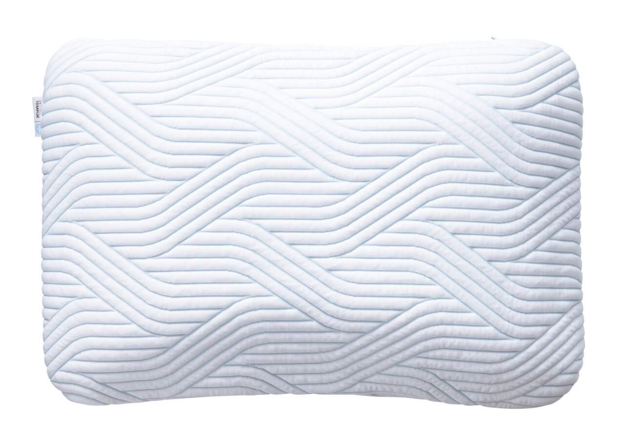 Schlafkissen 63 x 43 cm mit wellenförmigem Muster, Draufsicht