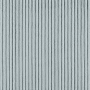 Nahaufnahme eines hellgrauen, gerippten Stoffes, der für ein Funktionssofa verwendet wird.