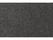 Nahaufnahme eines dunkelgrauen Stoffes mit feiner Webstruktur, verwendet für ein Vorhang Set.