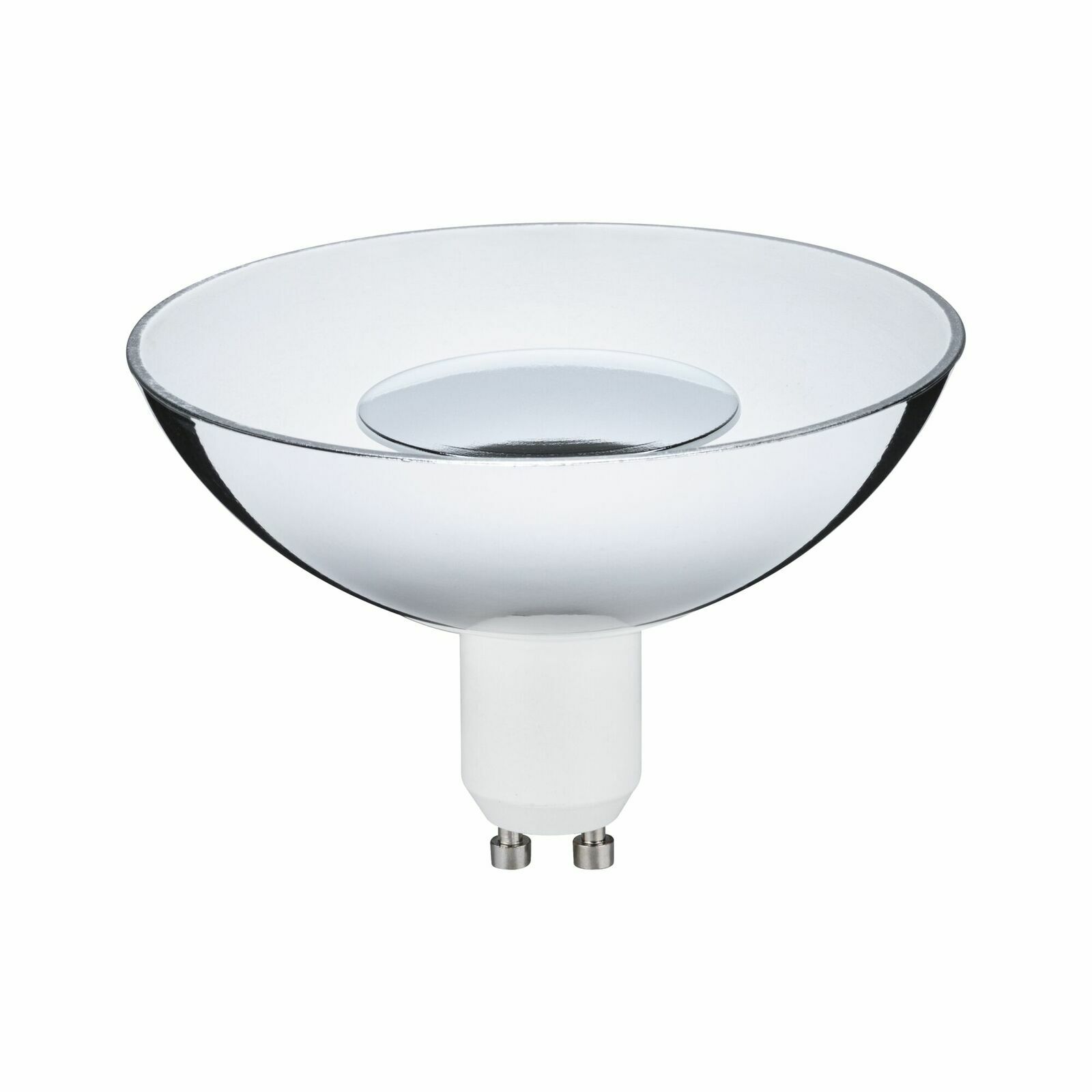 LED Leuchtmittel mit GU10-Sockel, seitliche Perspektive