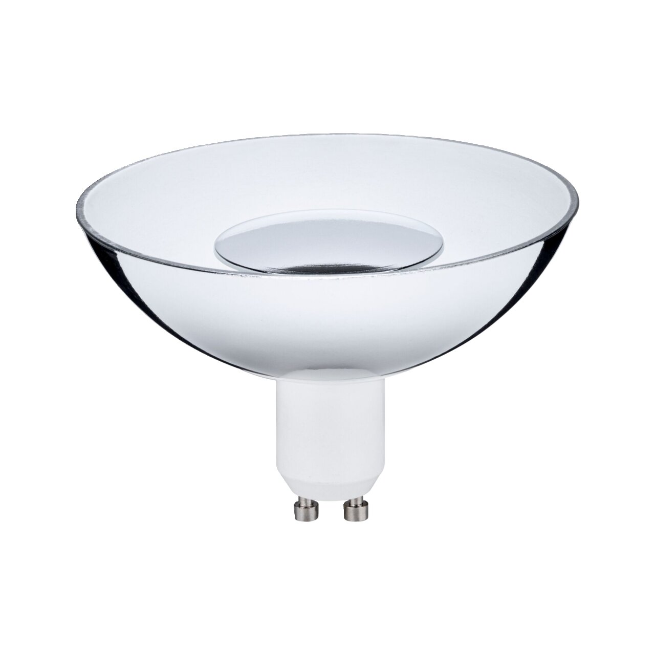 LED Leuchtmittel mit GU10-Sockel, seitliche Perspektive