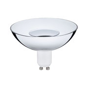 LED Leuchtmittel mit GU10-Sockel, seitliche Perspektive