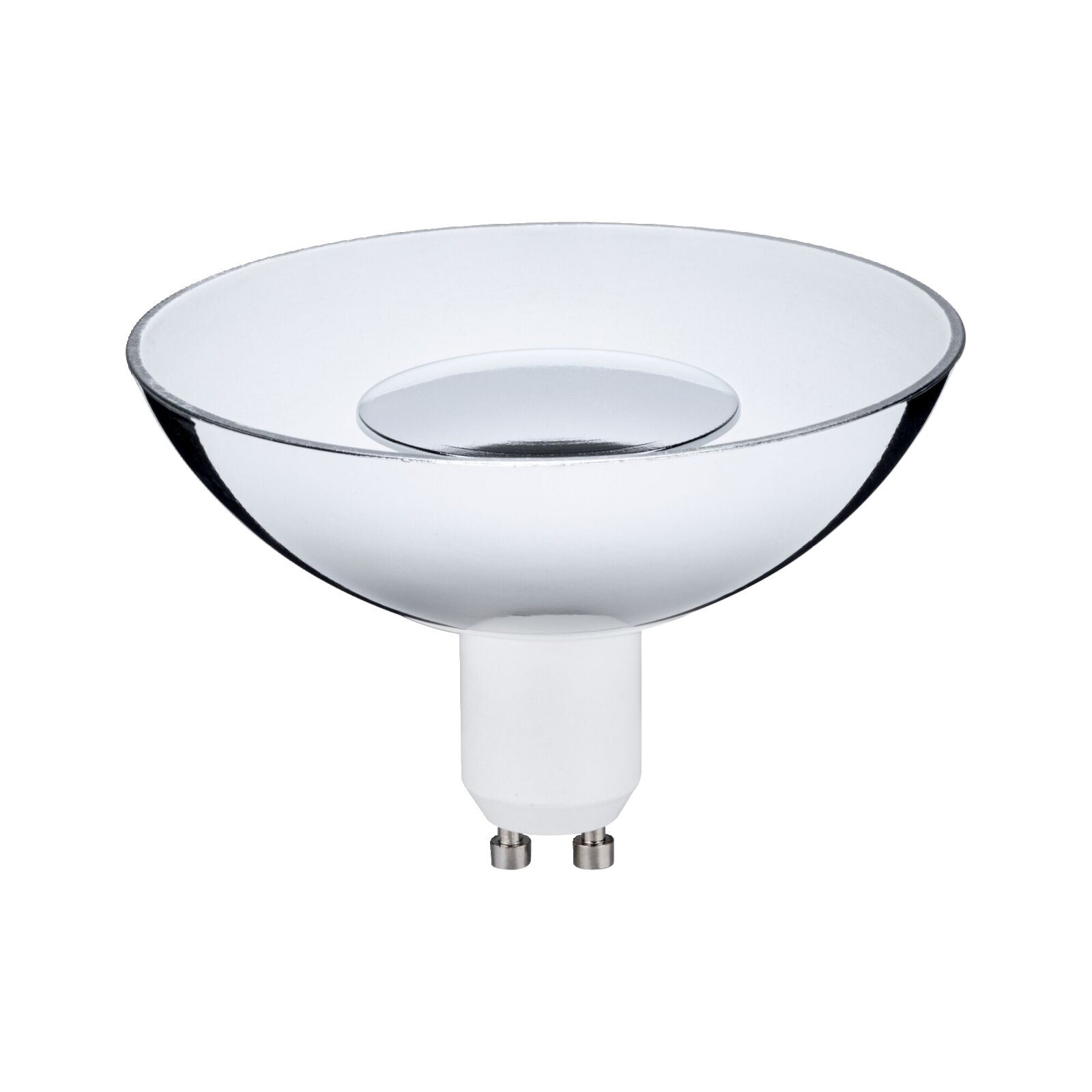 LED Leuchtmittel mit GU10-Sockel, seitliche Perspektive