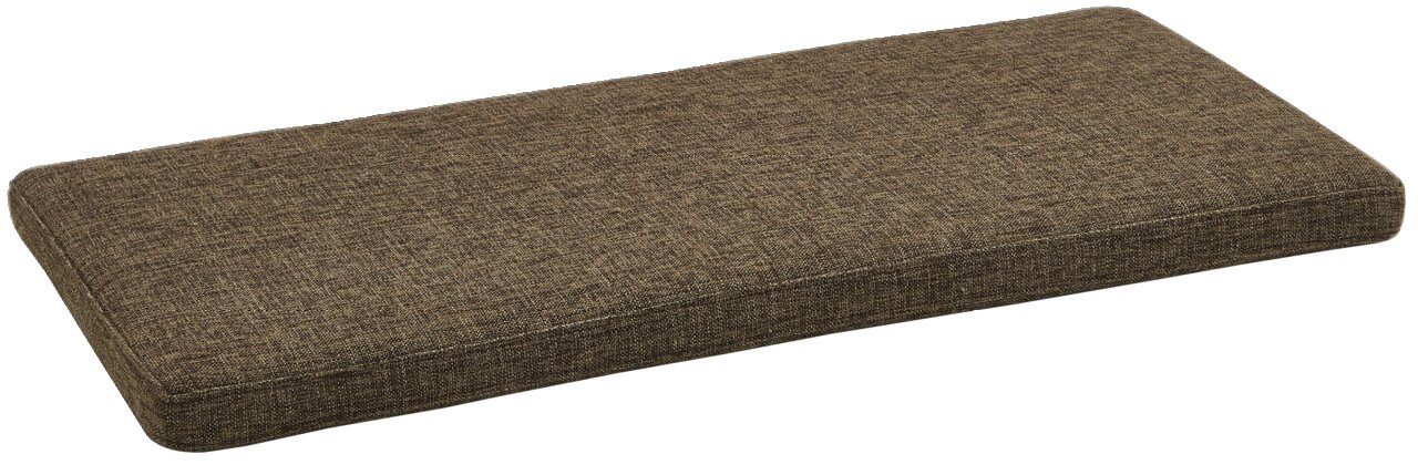 Braunes rechteckiges Sitzkissen in schräger Perspektive