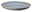 Thomas Speiseteller NATURE Speiseteller 27 cm in blauer Keramik mit feinen Rillen, seitliche Perspektive