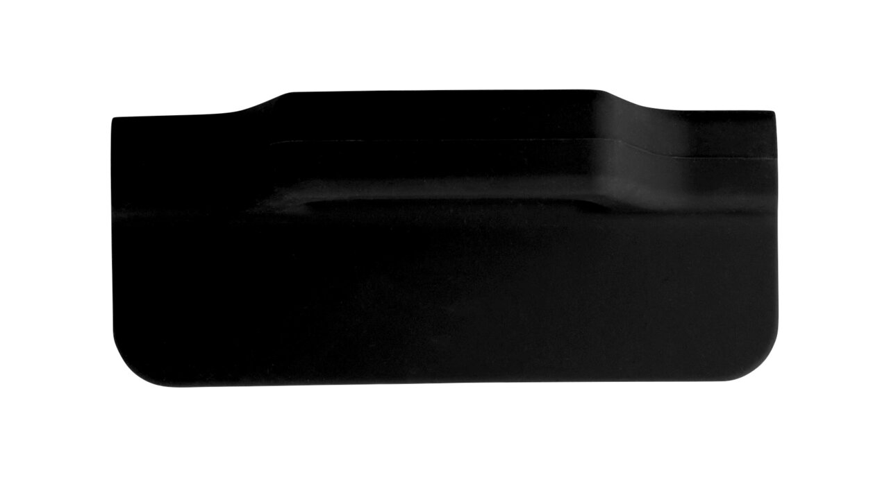 Grauer, rechteckiger Silikongriff aus der Vorderansicht