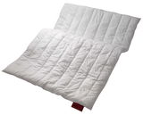 Weiße, gesteppte Bettdecke in schräger Perspektive, Vital Plus Duo-Bett 155x220