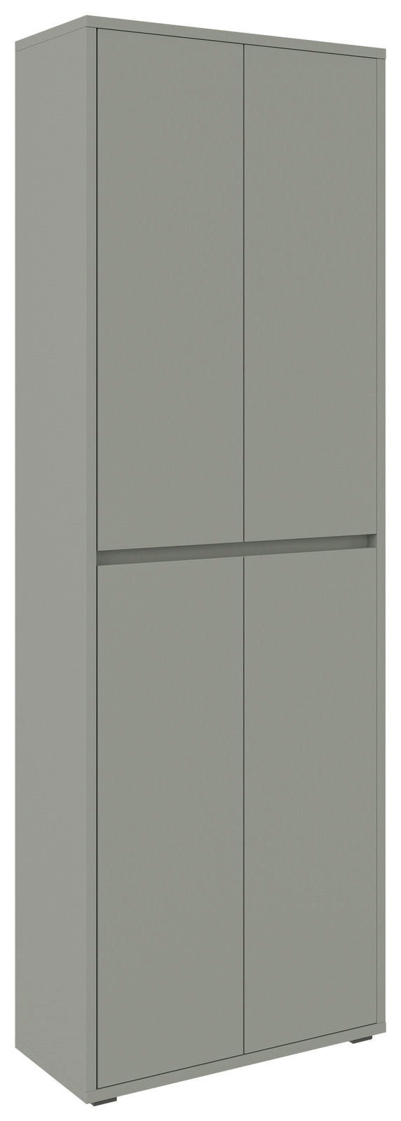 XORA XXL-Schuh-/Mehrzweckschrank LIV XXL-Schuh- und Mehrzweckschrank in grauer Farbe, frontal leicht seitlich betrachtet
