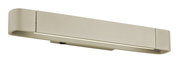 Moderne LED-Wandleuchte BOX in Beige, seitliche Perspektive