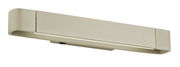 Moderne LED-Wandleuchte BOX in Beige, seitliche Perspektive