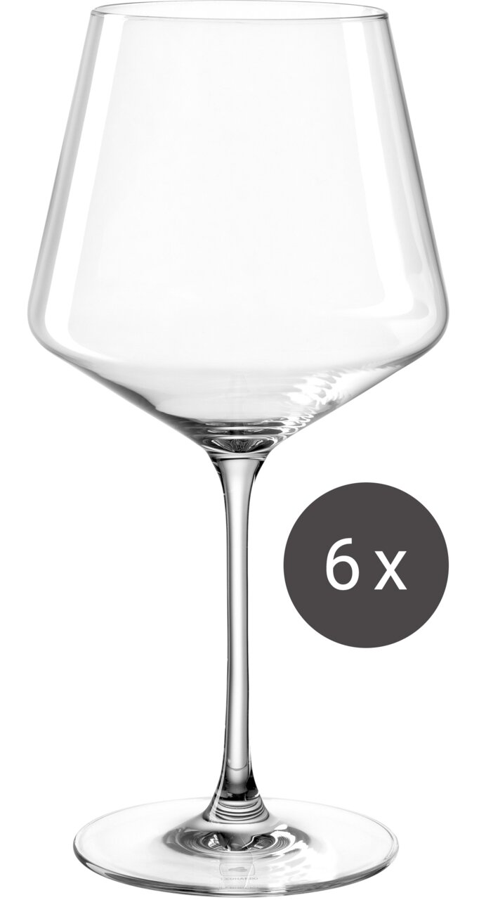 Leonardo Set van 6 Bourgondische glazen PUCCINI Bourgondisch glas 730 ml, set van 6, zijaanzicht