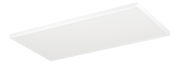 Rechteckige LED-Deckenleuchte ROVITO-Z in Weiß, seitliche Perspektive