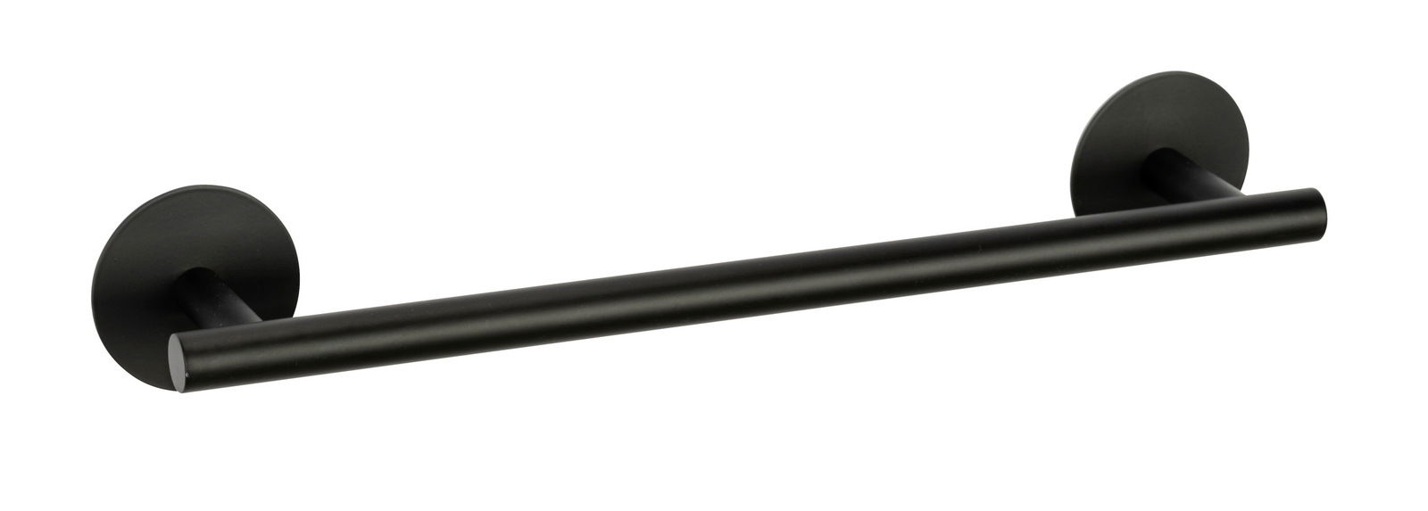 Schöner Wohnen Badetuchstange UNO Schwarze Badetuchstange Uno, 40 cm, seitliche Perspektive