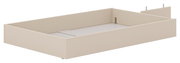 Bettkasten 3/4 in beige, perspektivisch von schräg oben fotografiert