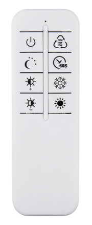 Fernbedienung für Deckenleuchte INVERTINA, Vorderansicht